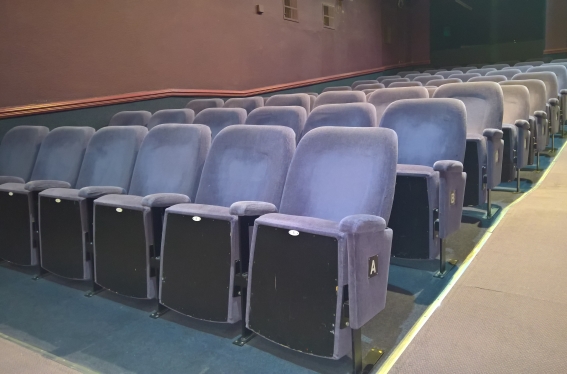 Seating in our 99 seater auditorium